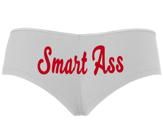 Smart Ass - White Boyshort
