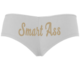 Smart Ass - White Boyshort