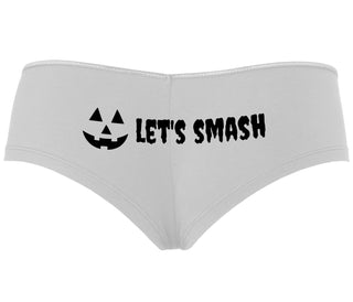Let's Smash Pumpkins - White Boyshort