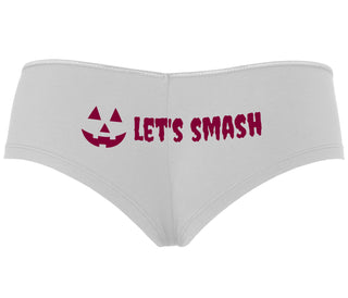 Let's Smash Pumpkins - White Boyshort