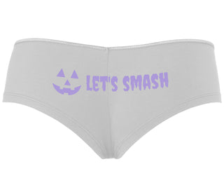 Let's Smash Pumpkins - White Boyshort