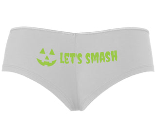 Let's Smash Pumpkins - White Boyshort