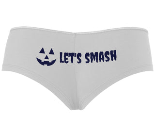 Let's Smash Pumpkins - White Boyshort