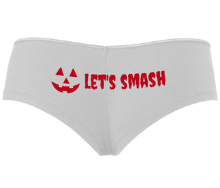 Let's Smash Pumpkins - White Boyshort