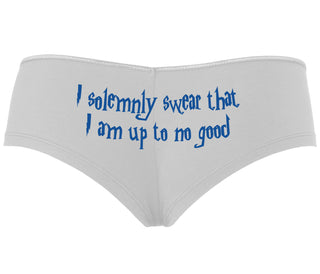 I Solemnly Swear I Am Up To No Good - White Boyshort