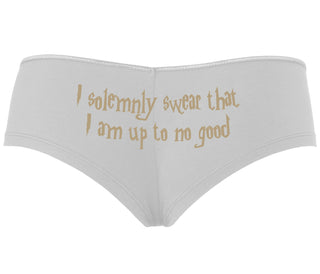 I Solemnly Swear I Am Up To No Good - White Boyshort
