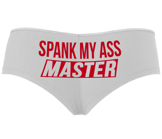 Spank My Ass Master - White Boyshort