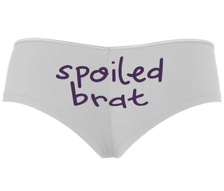 Spoiled Brat - White Boyshort