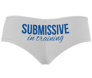 Submissive In Training - White Boyshort