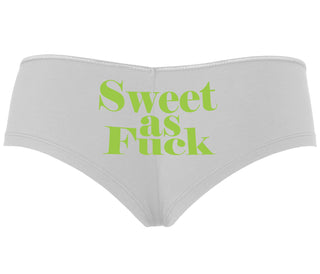 Sweet As Fuck - White Boyshort