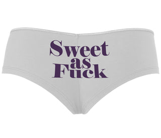Sweet As Fuck - White Boyshort