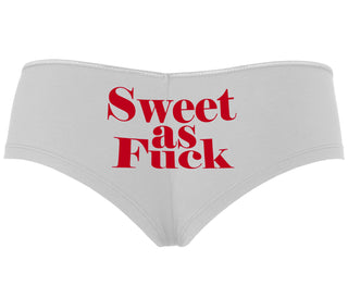 Sweet As Fuck - White Boyshort