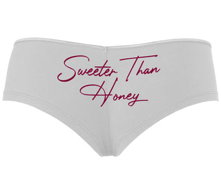 Sweeter Than Honey - White Boyshort