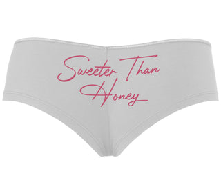 Sweeter Than Honey - White Boyshort