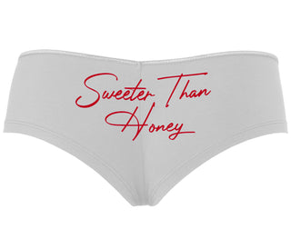 Sweeter Than Honey - White Boyshort