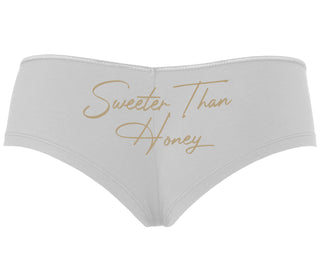 Sweeter Than Honey - White Boyshort
