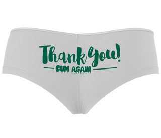 Thank You Cum Again - White Boyshort