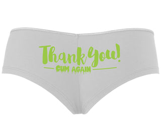 Thank You Cum Again - White Boyshort