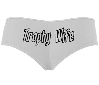 Trophy Wife - White Boyshort