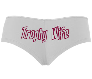 Trophy Wife - White Boyshort