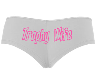 Trophy Wife - White Boyshort