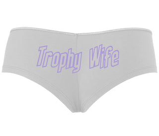 Trophy Wife - White Boyshort