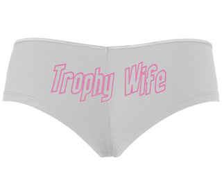 Trophy Wife - White Boyshort