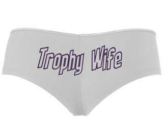 Trophy Wife - White Boyshort