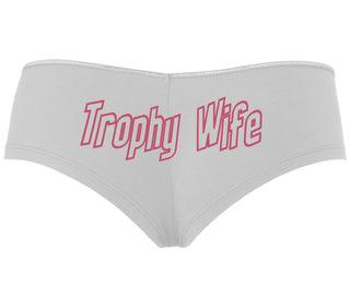 Trophy Wife - White Boyshort