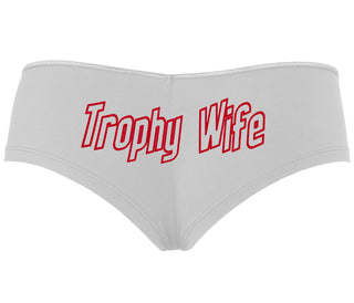 Trophy Wife - White Boyshort