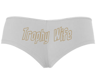 Trophy Wife - White Boyshort