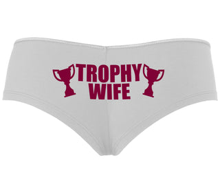 Trophy Wife Award - White Boyshort