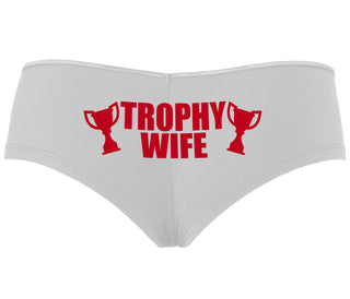Trophy Wife Award - White Boyshort