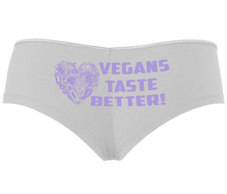 Vegans Tastes Better - White Boyshort