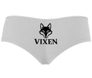 Vixen With Fox Logo - White Boyshort