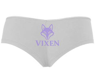 Vixen With Fox Logo - White Boyshort