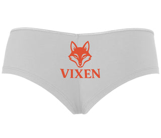 Vixen With Fox Logo - White Boyshort
