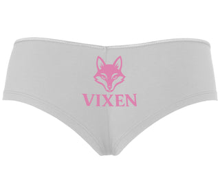 Vixen With Fox Logo - White Boyshort