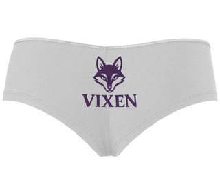 Vixen With Fox Logo - White Boyshort