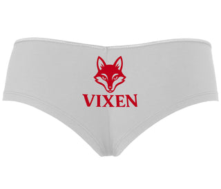Vixen With Fox Logo - White Boyshort
