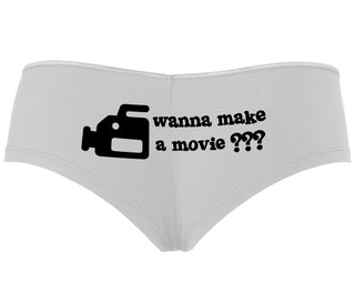 Wanna Make A Movie - White Boyshort