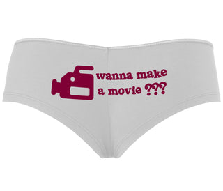 Wanna Make A Movie - White Boyshort