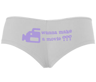 Wanna Make A Movie - White Boyshort