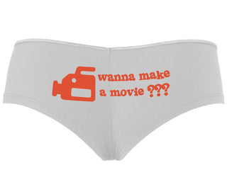 Wanna Make A Movie - White Boyshort