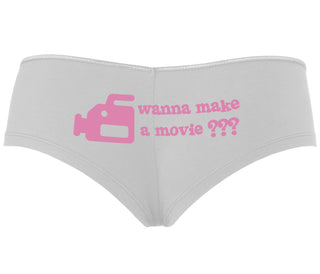 Wanna Make A Movie - White Boyshort