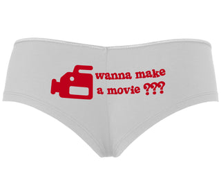 Wanna Make A Movie - White Boyshort