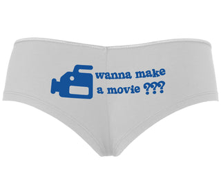 Wanna Make A Movie - White Boyshort