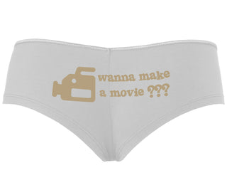 Wanna Make A Movie - White Boyshort