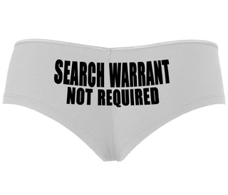 Search Warrant Not Required - White Boyshort