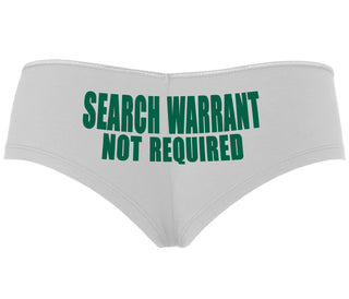 Search Warrant Not Required - White Boyshort